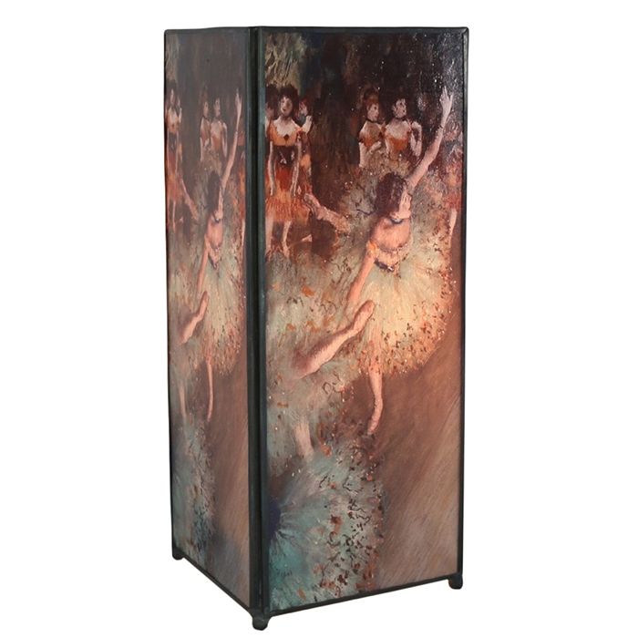 Ballet Dancer Square Lamp Screen Printed Ballet Dancer Square Lamp Screen Printed